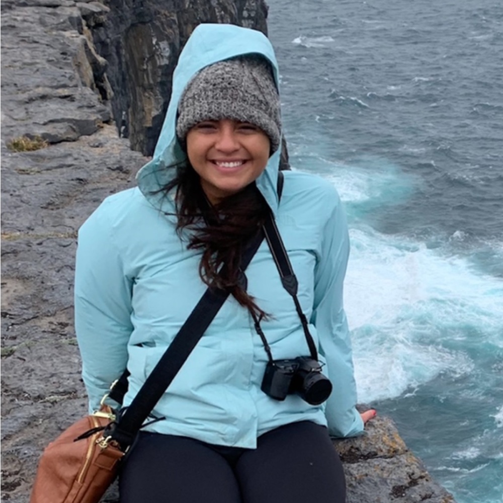 Teal Northface Raincoat